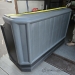 Grey & Black Rolling Mobile Portable Banquet Bar